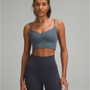 Lululemon Align Sweetheart Bra A/B cup size 6 - Oil Grey (oil blue) NWT